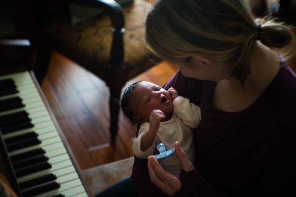 C and N having some quality time at the piano